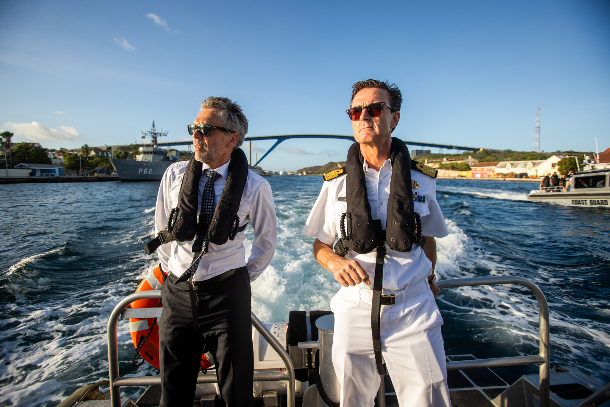 Minister-president Schoof bezoekt Marinebasis Parera op Curaçao 