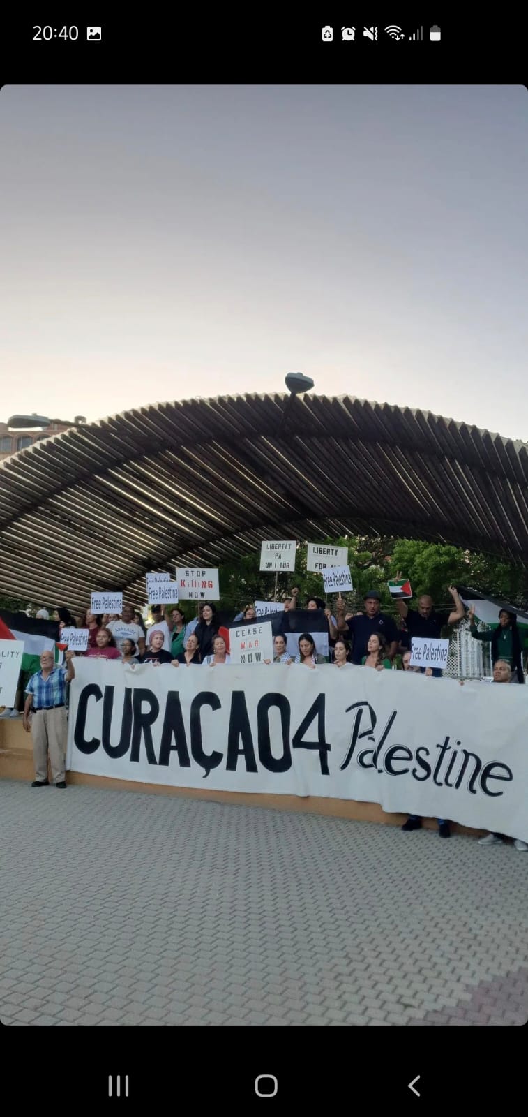 Manifestatie op Curacao voor Palestijnse volk