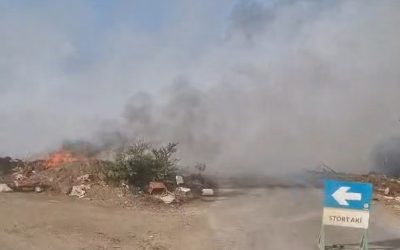 Grote rookontwikkeling op landfill Malpais