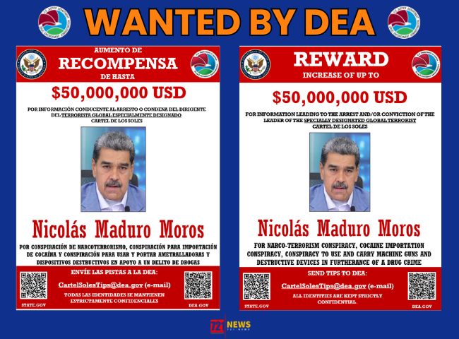 Amerika verdubbelt beloning voor tip die leidt tot arrestatie Nicolás Maduro