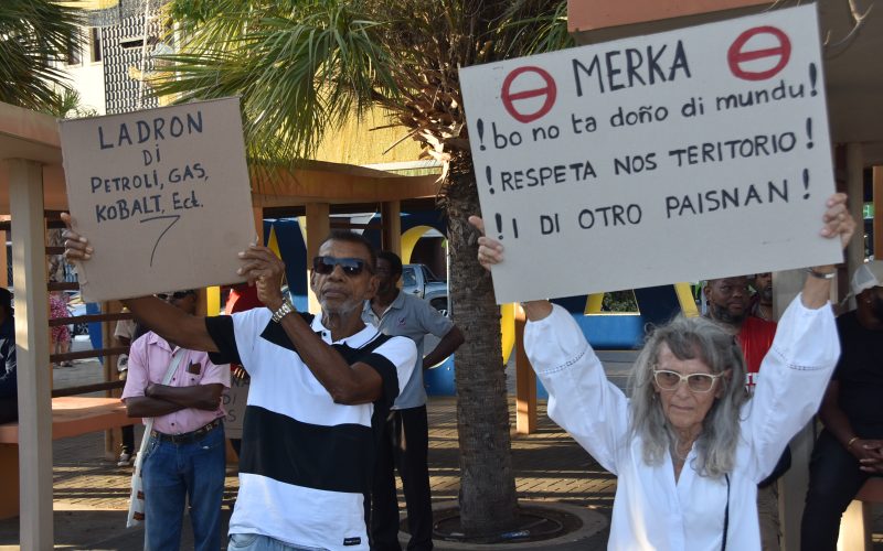 Manifestatie tegen militaire acties VS