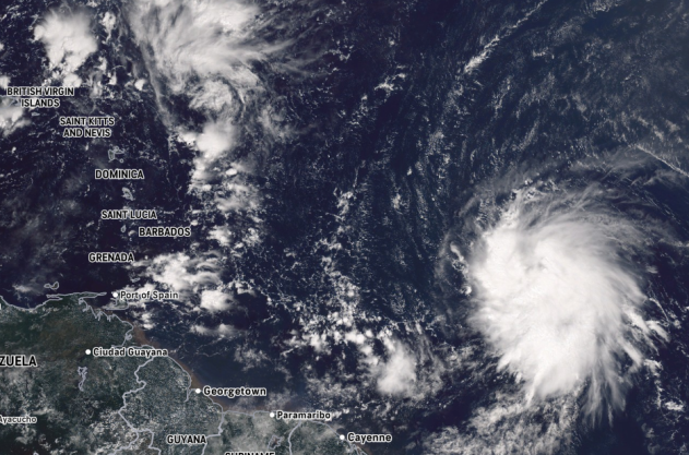Tropische stormwaarschuwing voor St. Maarten; Jerry is tiende benoemde storm van seizoen