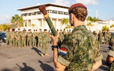 Landmachtcompagnie van Defensie in het Caribisch gebied roteert