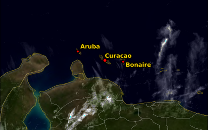 Curaçao krijgt deze week te maken met (zware) bewolking, de zon laat zich maar af en toe zien