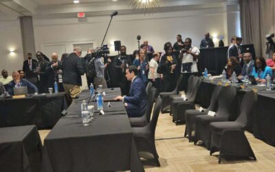 Marco Rubio spreekt Caribische leiders toe