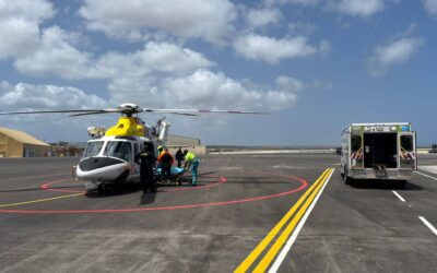 Zwangere toerist per helikopter van Klein Curaçao gehaald