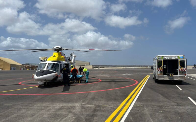 Zwangere toerist per helikopter van Klein Curaçao gehaald