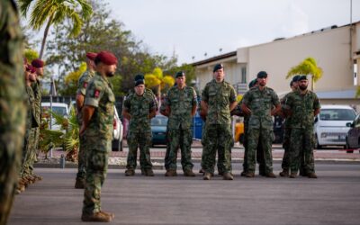 Wisseling van landmachtcompagnie in het Caribisch gebied