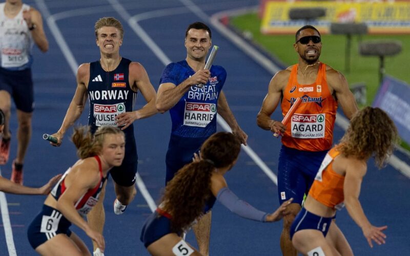 Brons voor Agard in gemengd estafette