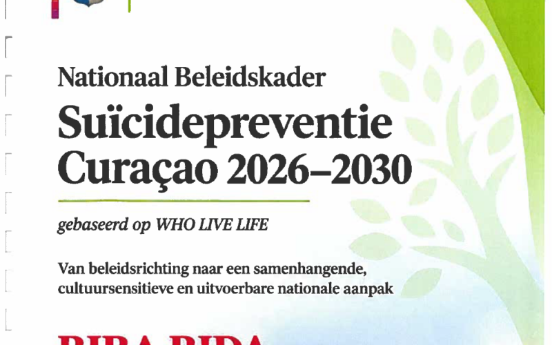Nationaal beleidskader suïcidepreventie ‘Biba bida’ gelanceerd